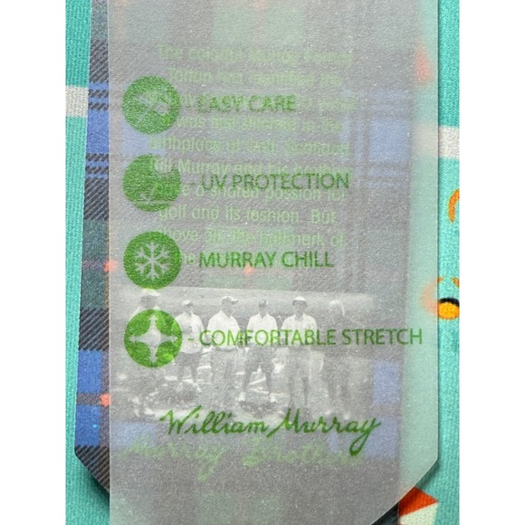 William Murray Fish Outta Water Golf Polo Shirt Men's L Pool Party Short Sleeve - Picture 5 of 8